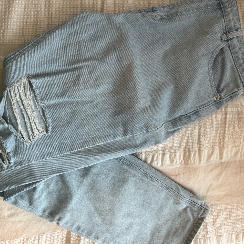 Light Blue Distressed Jeans
